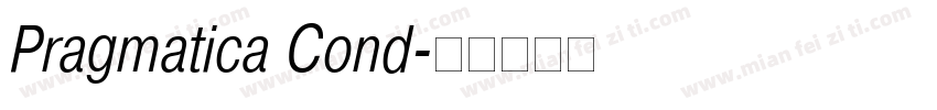 Pragmatica Cond字体转换